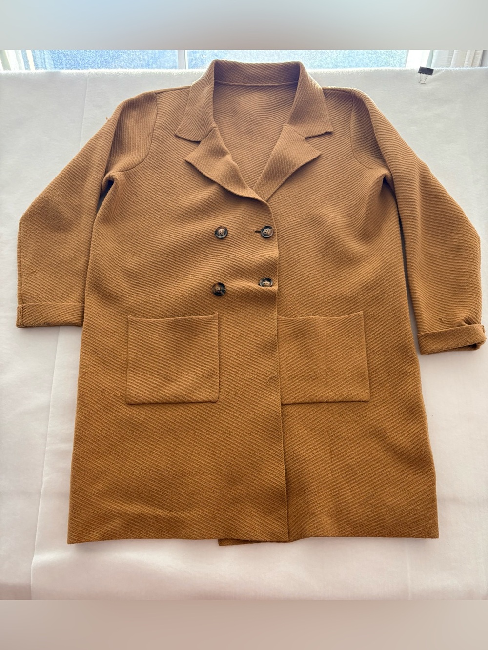Women's Open Front Knit Cardigan “Shacket” Long Sleeve Casual Sweater Coat XXL